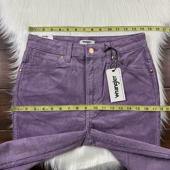 Wrangler Size 27 Purple Cord Westward 626 High Rise Bootcut Denim Jeans - Picture 3 of 13